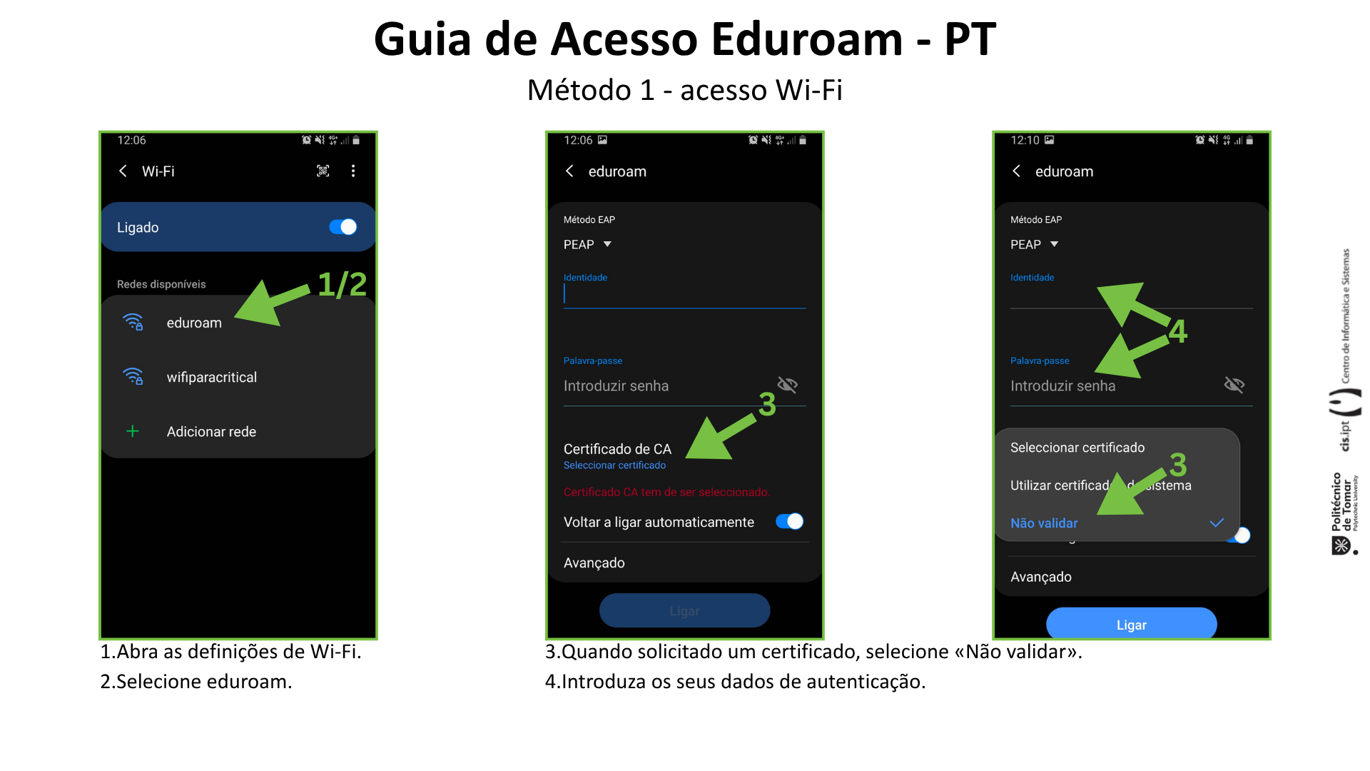 Passo de Configuração